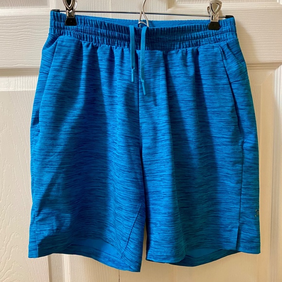 Lululemon Channel Cross Swim Short 7 Invert Heather Vivid Aqua Deep Marine Small - Picture 3 of 8